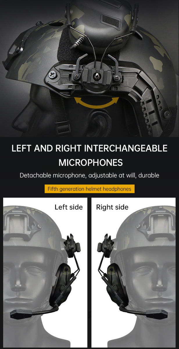 Adaptive Noise-Canceling Tactical Headphones