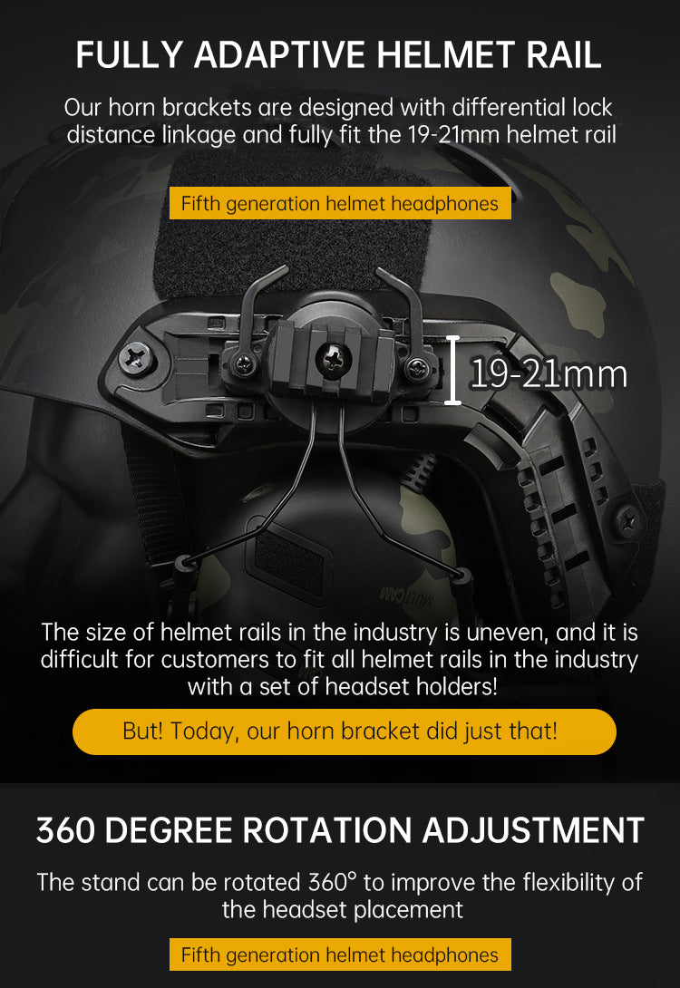 Adaptive Noise-Canceling Tactical Headphones
