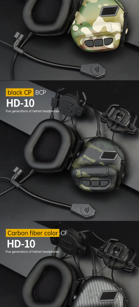 Adaptive Noise-Canceling Tactical Headphones