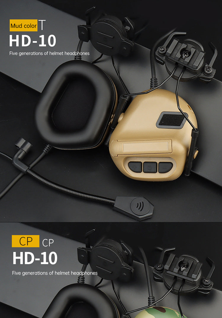 Adaptive Noise-Canceling Tactical Headphones