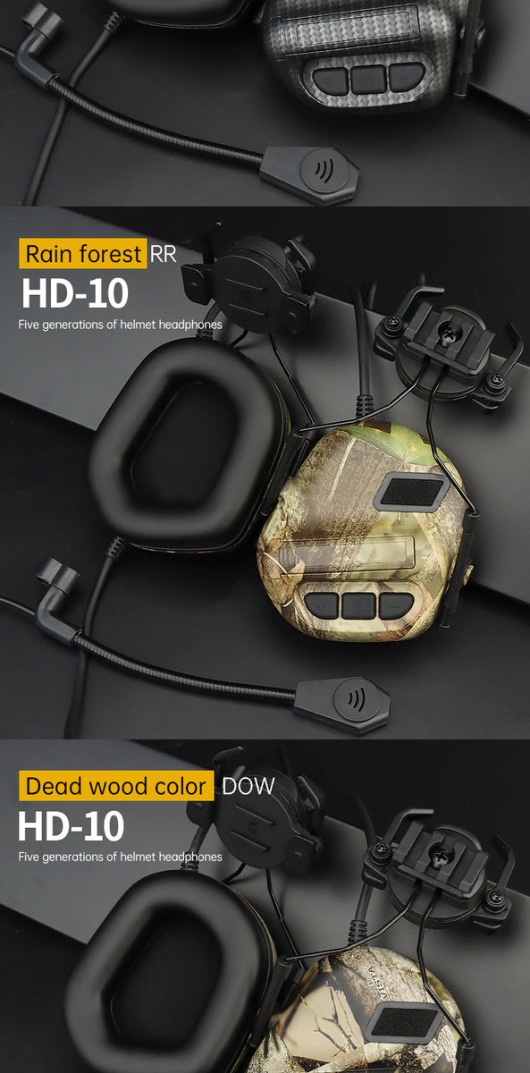 Adaptive Noise-Canceling Tactical Headphones