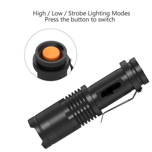 2000LM Military Tactical LED Flashlight