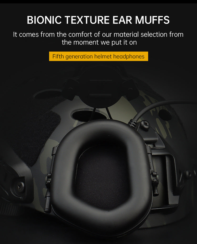 Adaptive Noise-Canceling Tactical Headphones