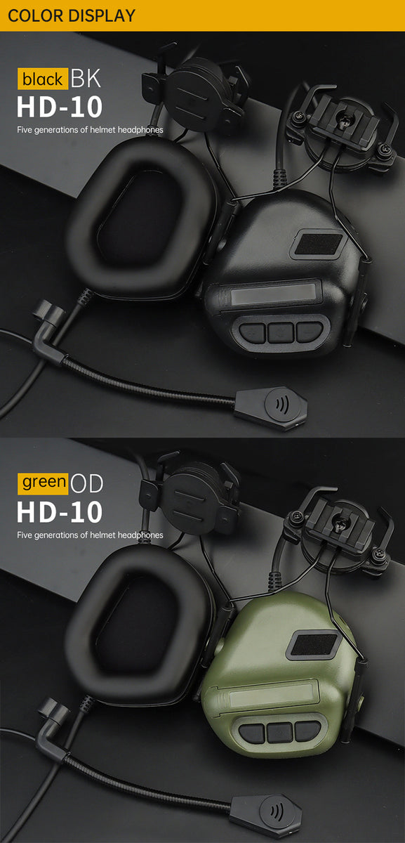 Adaptive Noise-Canceling Tactical Headphones